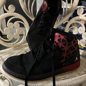 Jordan Black and Red Men's Sneakers